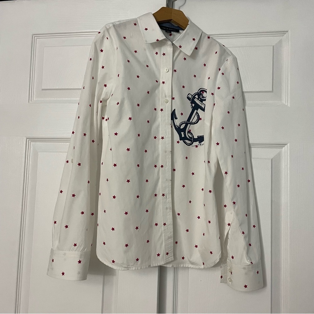 NWOT Tommy Hilfiger Beach Collar Button Up